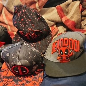 Marvel Deadpool Themed Caps